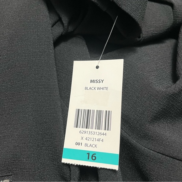 TANJAY black and white open front Blazer women’s size 14 NWT office wear - Picture 11 of 11